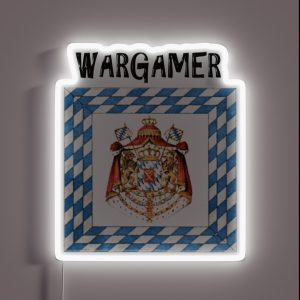 Wargamer Bavarian Flag Napoleonic Period RGB Neon Sign