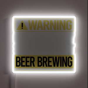 Warning About Beer Brewing RGB Neon Sign