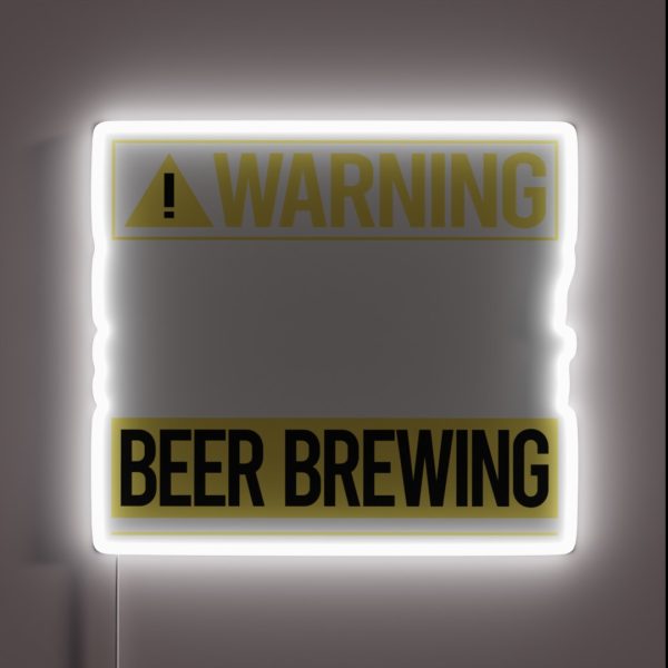 Warning About Beer Brewing RGB Neon Sign