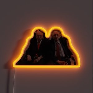 Warren Buffett And Charlie Munger RGB Neon Sign Warren Buffett And Charlie Munger RGB Neon Sign