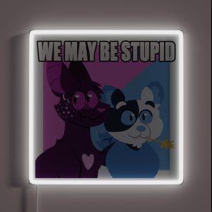 Warrior Cats Barley And Ravenpaw We May Be Stupid RGB Neon Sign