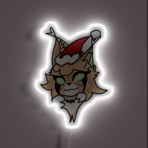 Warrior Cats Sandstorm Christmas Design RGB Neon Sign