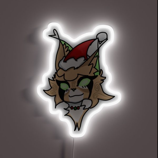 Warrior Cats Sandstorm Christmas Design RGB Neon Sign