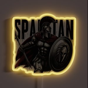 Warrior Spartan RGB Neon Sign