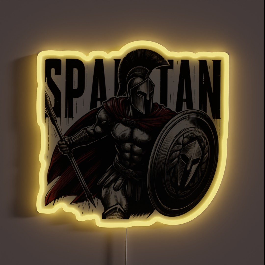 Warrior Spartan RGB Neon Sign Warrior Spartan RGB Neon Sign