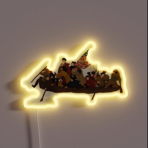 Washington Crossing The Delaware RGB Neon Sign