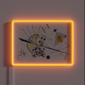 Wassily Kandinsky Delicate Tension RGB Neon Sign Wassily Kandinsky Delicate Tension RGB Neon Sign