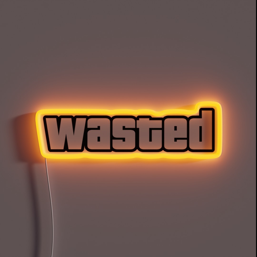 Wasted RGB Neon Sign Wasted RGB Neon Sign