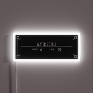 Water Bottle Of Magnus RGB Neon Sign