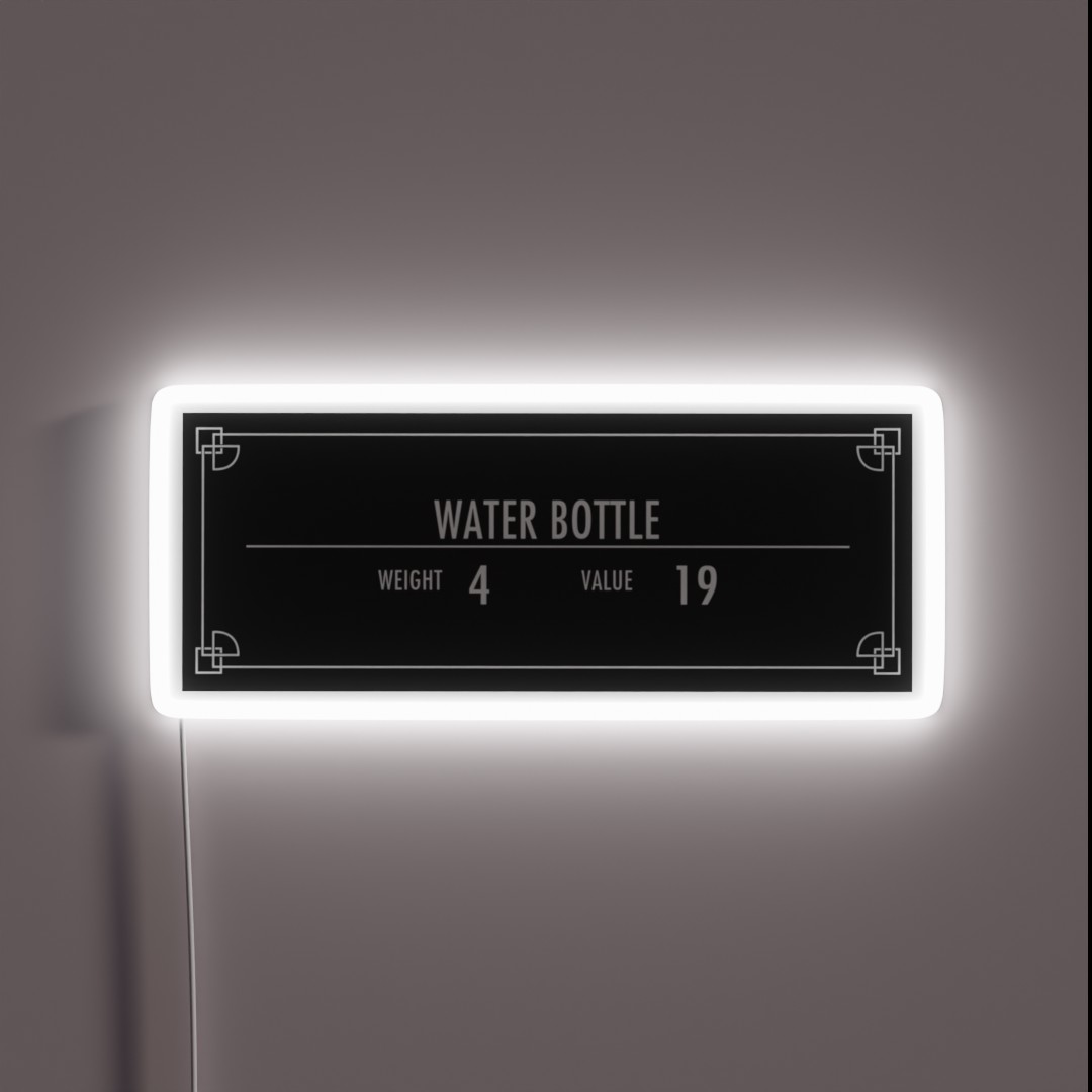 Water Bottle Of Magnus RGB Neon Sign Water Bottle Of Magnus RGB Neon Sign