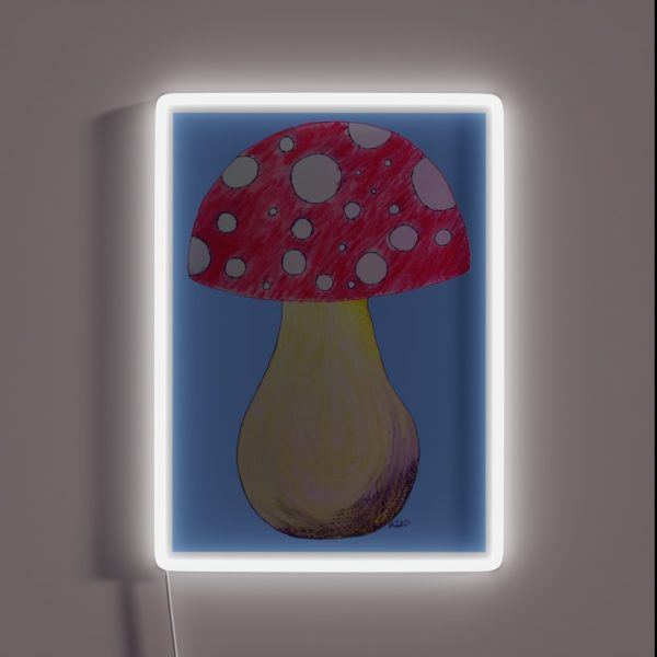 Watercolor Amanita Muscaria RGB Neon Sign