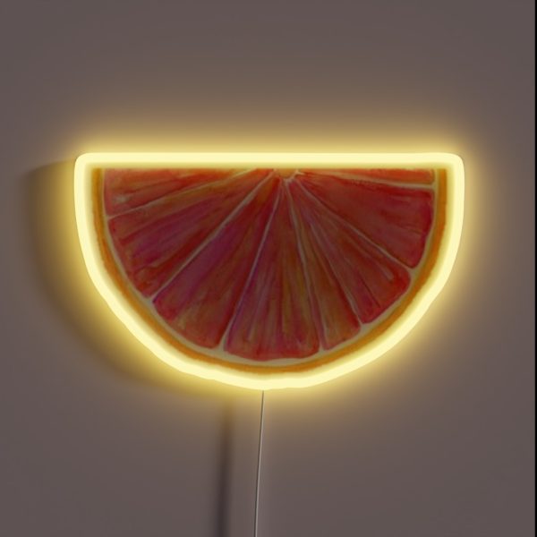 Watercolor Citrus RGB Neon Sign