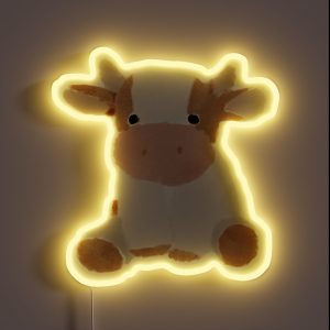 Watercolor Cow RGB Neon Sign