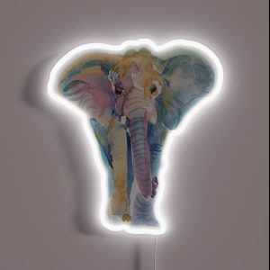 Watercolor Elephant RGB Neon Sign Watercolor Elephant RGB Neon Sign