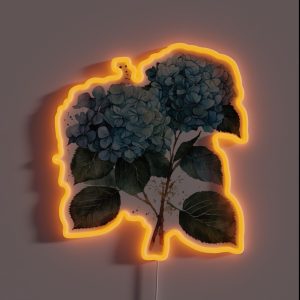 Watercolor Hydrangea RGB Neon Sign Watercolor Hydrangea RGB Neon Sign
