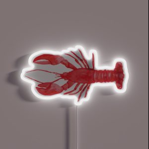 Watercolor Lobster RGB Neon Sign
