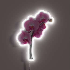 Watercolor Orchid RGB Neon Sign