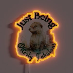 Watercolour Otter Otterly Fabulous RGB Neon Sign Watercolour Otter Otterly Fabulous RGB Neon Sign