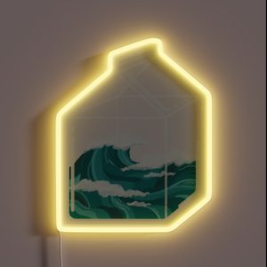 Wave In A Carton RGB Neon Sign