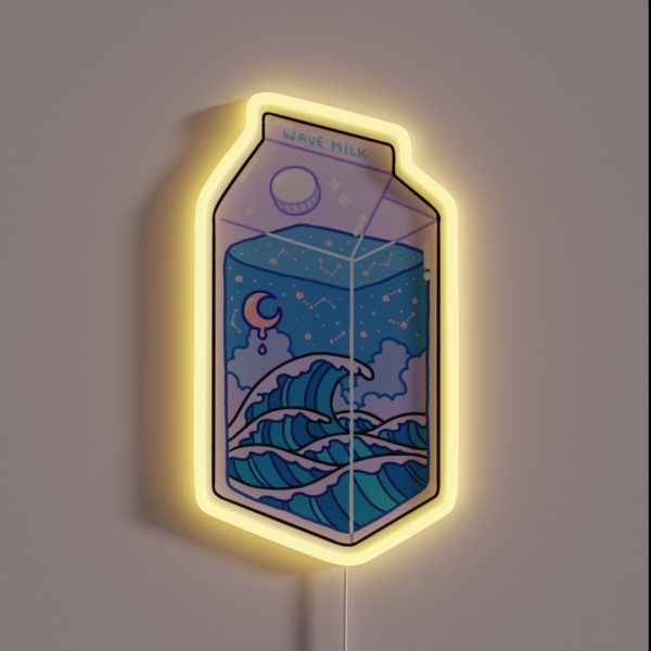 Wave Milk RGB Neon Sign