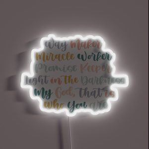 Way Maker RGB Neon Sign