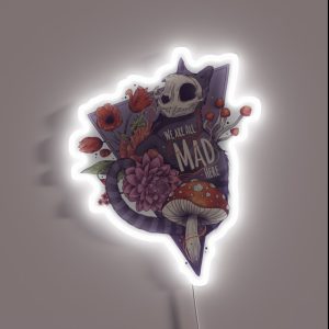 We Are All Mad Here RGB Neon Sign We Are All Mad Here RGB Neon Sign