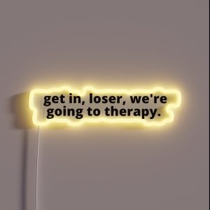 We Re Going To Therapy RGB Neon Sign