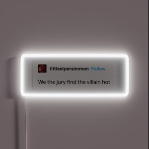 We The Jury Find The Villain Hot RGB Neon Sign
