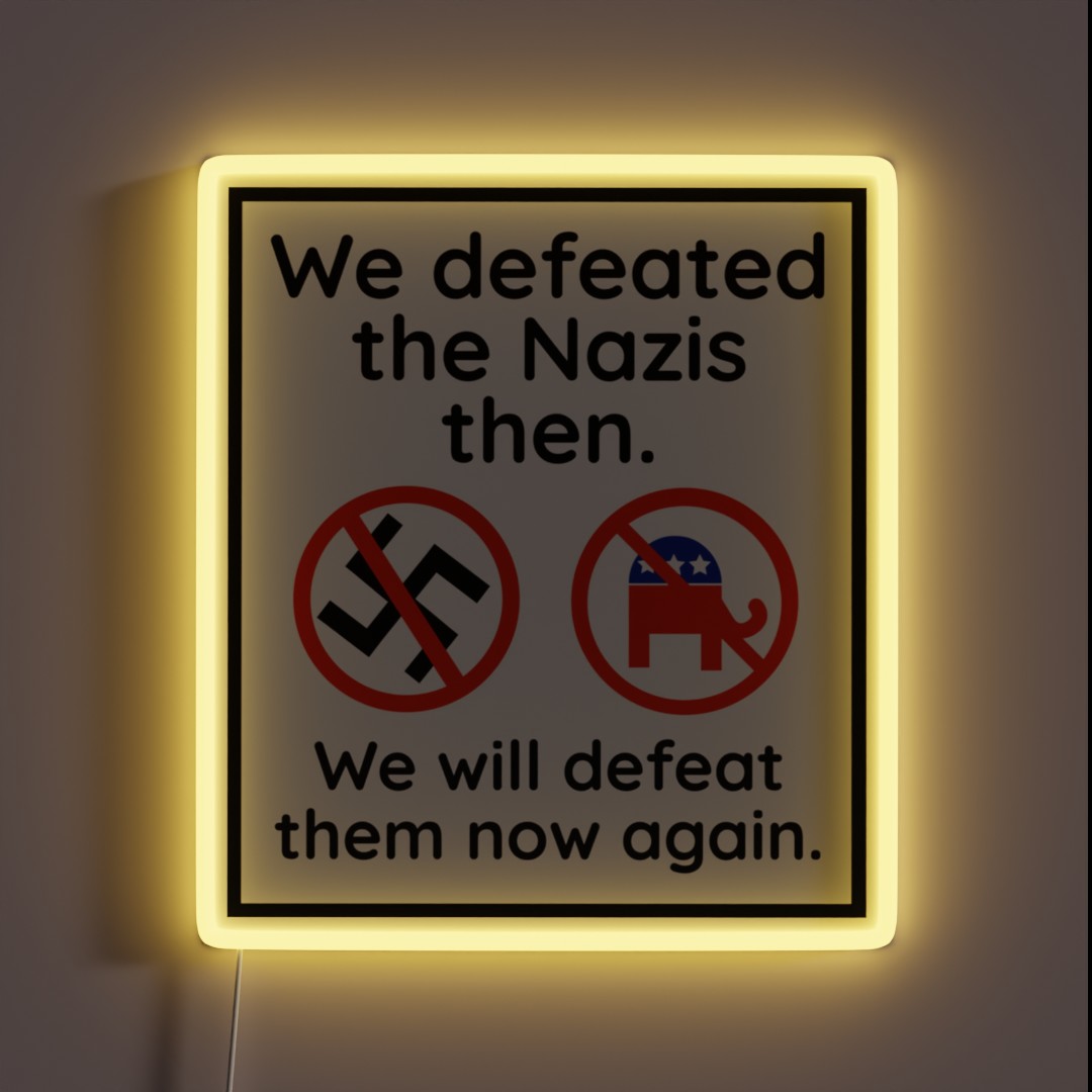 We Will Defeat Them RGB Neon Sign We Will Defeat Them RGB Neon Sign