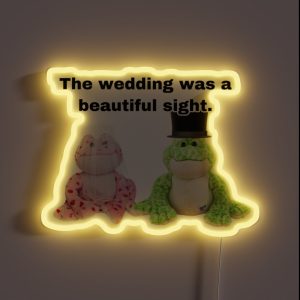 Webkinz Bullfrogs The Wedding Was A Beautiful Sight Meme RGB Neon Sign Webkinz Bullfrogs The Wedding Was A Beautiful Sight Meme RGB Neon Sign