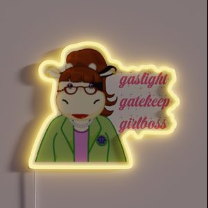 Webkinz Cow Girlboss RGB Neon Sign
