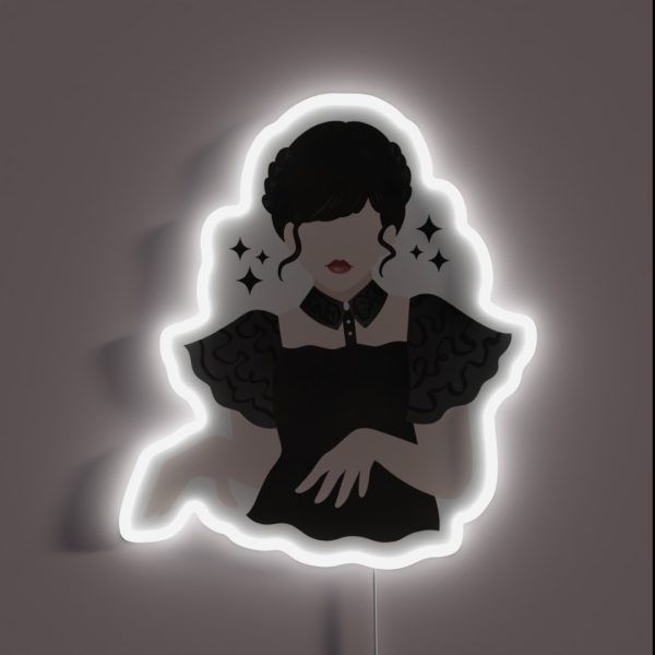 Wednesday Addams Dance RGB Neon Sign