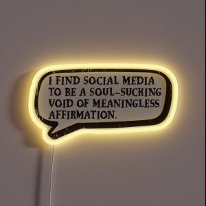 Wednesday Addams Netflix 2022 Best Quote Social Media RGB Neon Sign