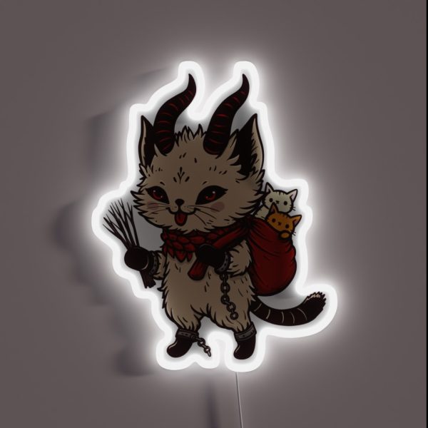 Wee Krampuss Cat RGB Neon Sign
