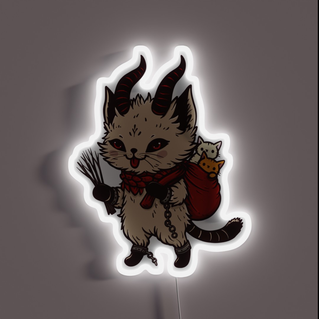 Wee Krampuss Cat RGB Neon Sign Wee Krampuss Cat RGB Neon Sign