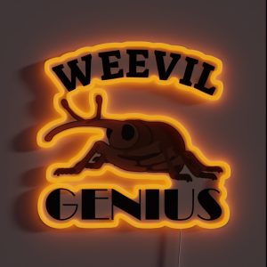 Weevil Genius RGB Neon Sign