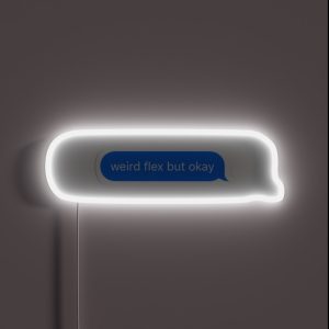Weird Flex But Okay RGB Neon Sign