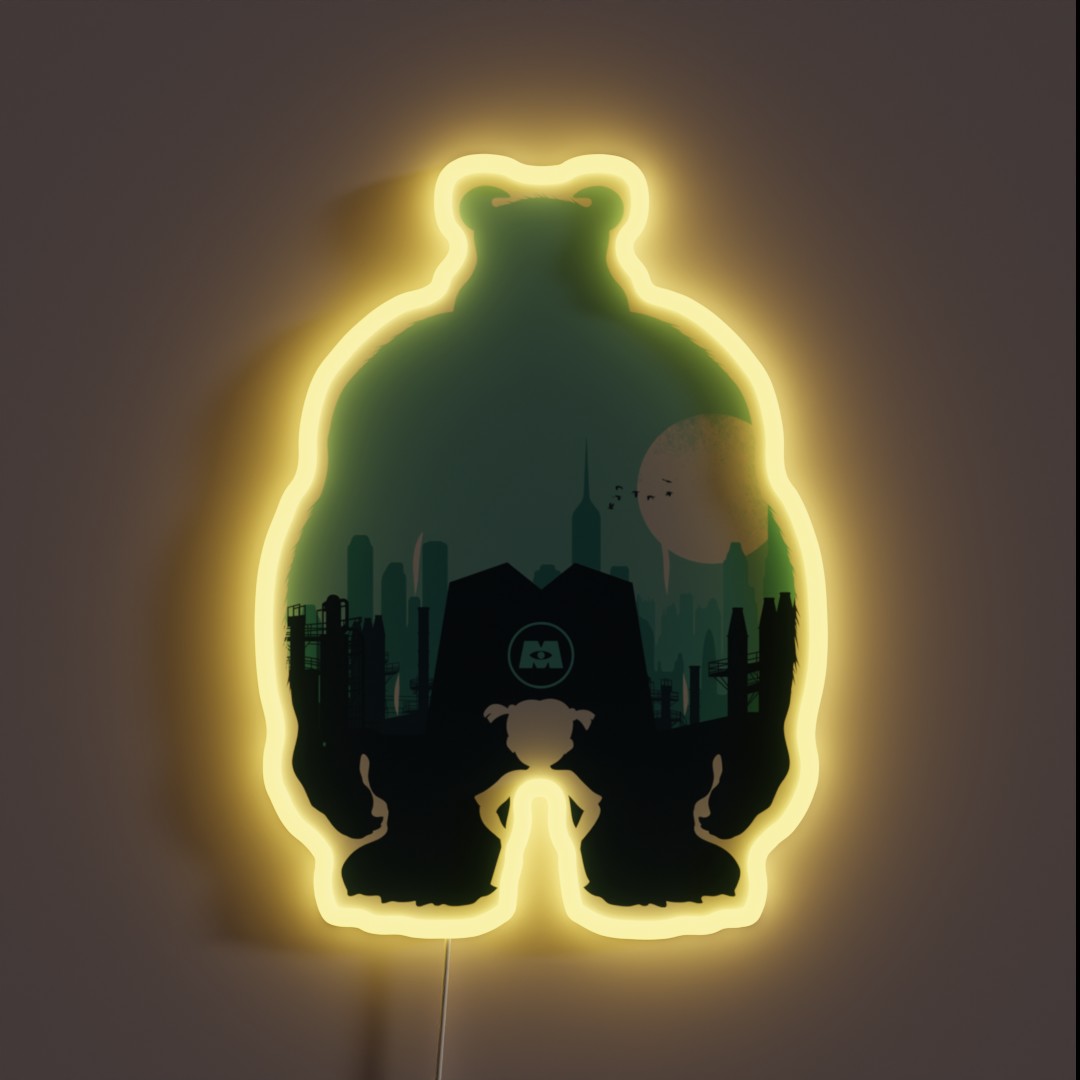 Welcome To Monsters Inc RGB Neon Sign Welcome To Monsters Inc RGB Neon Sign