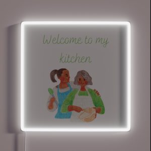 Welcome To My Kitchen Background RGB Neon Sign Welcome To My Kitchen Background RGB Neon Sign