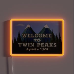 Welcome To Twin Peaks RGB Neon Sign Welcome To Twin Peaks RGB Neon Sign