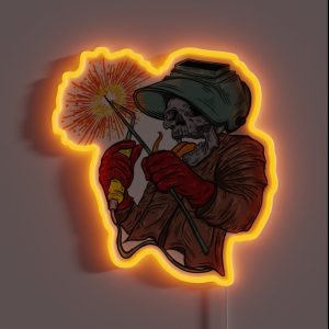Welder Skull RGB Neon Sign