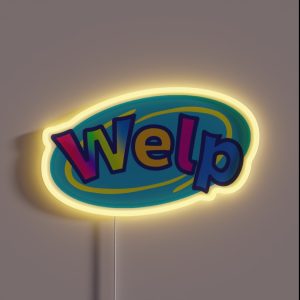 Welp Webkinz RGB Neon Sign
