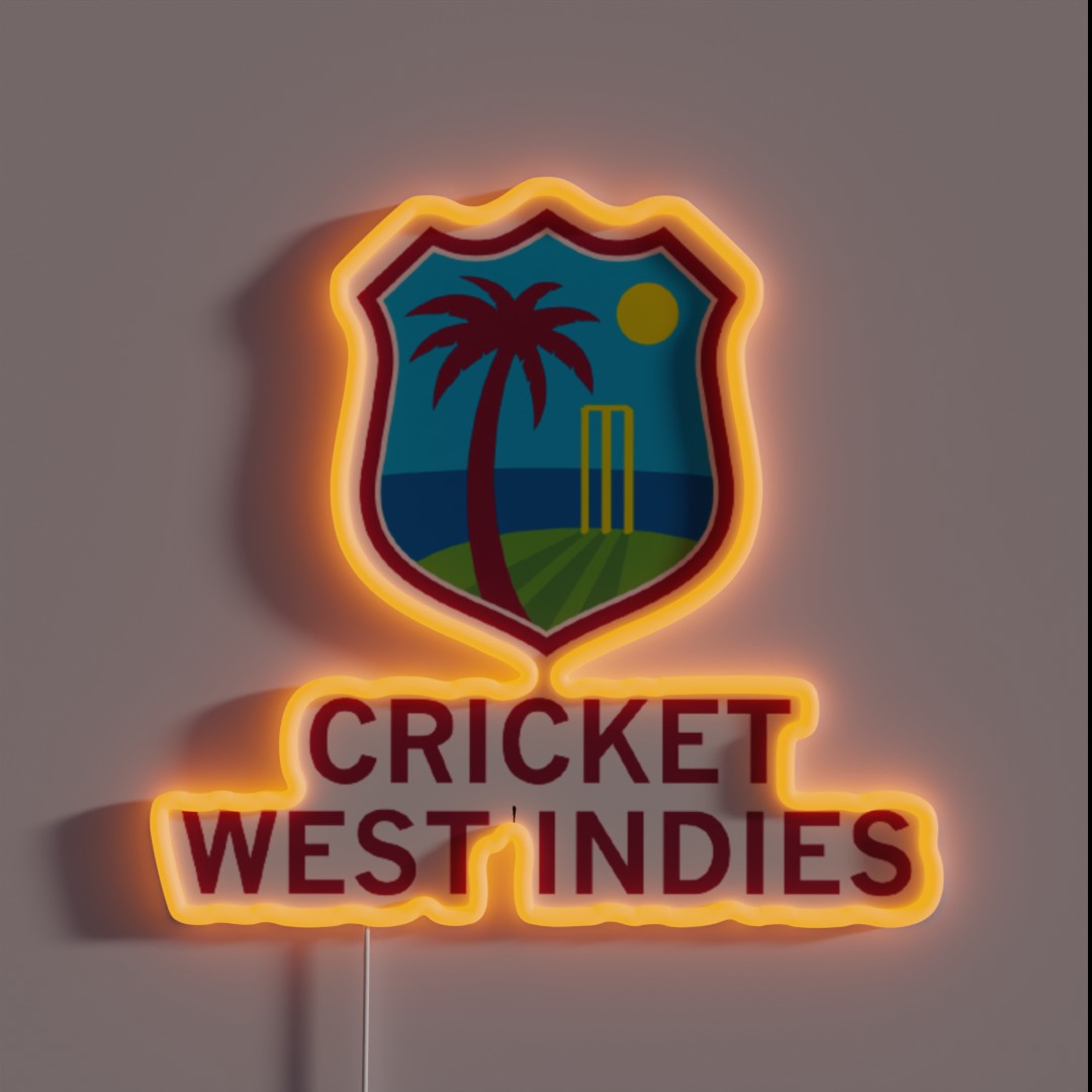 West Indies Cricket RGB Neon Sign West Indies Cricket RGB Neon Sign