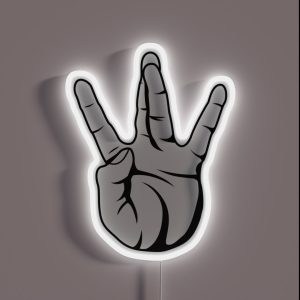 Westside West Coast Rap Hip Hop Hand Sign RGB Neon Sign