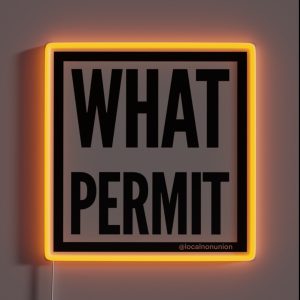 What Permit RGB Neon Sign