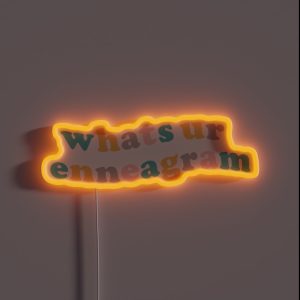 What S Your Enneagram RGB Neon Sign What S Your Enneagram RGB Neon Sign