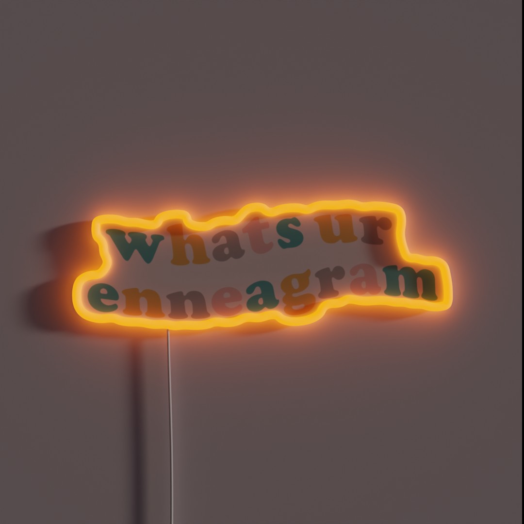 What S Your Enneagram RGB Neon Sign What S Your Enneagram RGB Neon Sign