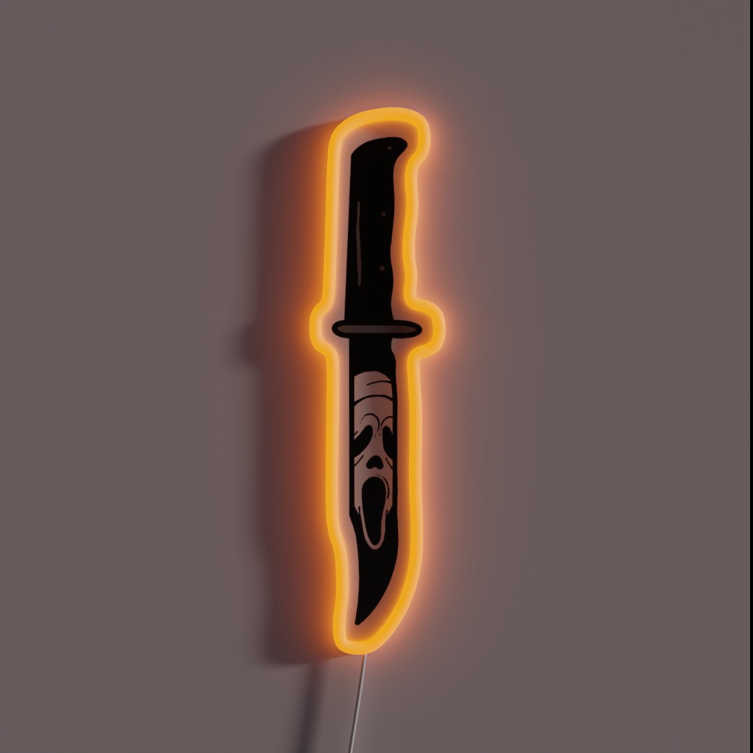 What S Your Favorite Scary Movie RGB Neon Sign What S Your Favorite Scary Movie RGB Neon Sign