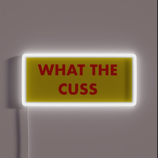 What The Cuss Fantastic Mr Fox RGB Neon Sign