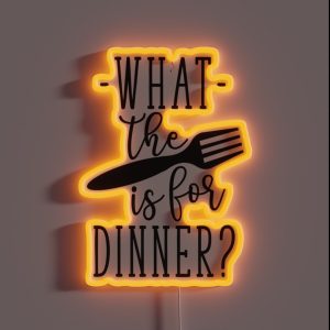 What The Fork Is For Dinner A Funny Saying That Would Look Great Hanging In A Kitchen Or Dining Room RGB Neon Sign What The Fork Is For Dinner A Funny Saying That Would Look Great Hanging In A Kitchen Or Dining Room RGB Neon Sign